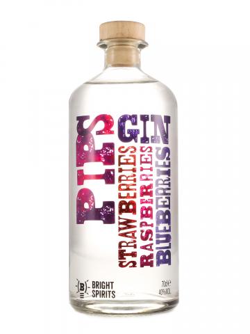 Pips Gin Bottle - 100% Natural Distilled Flavours